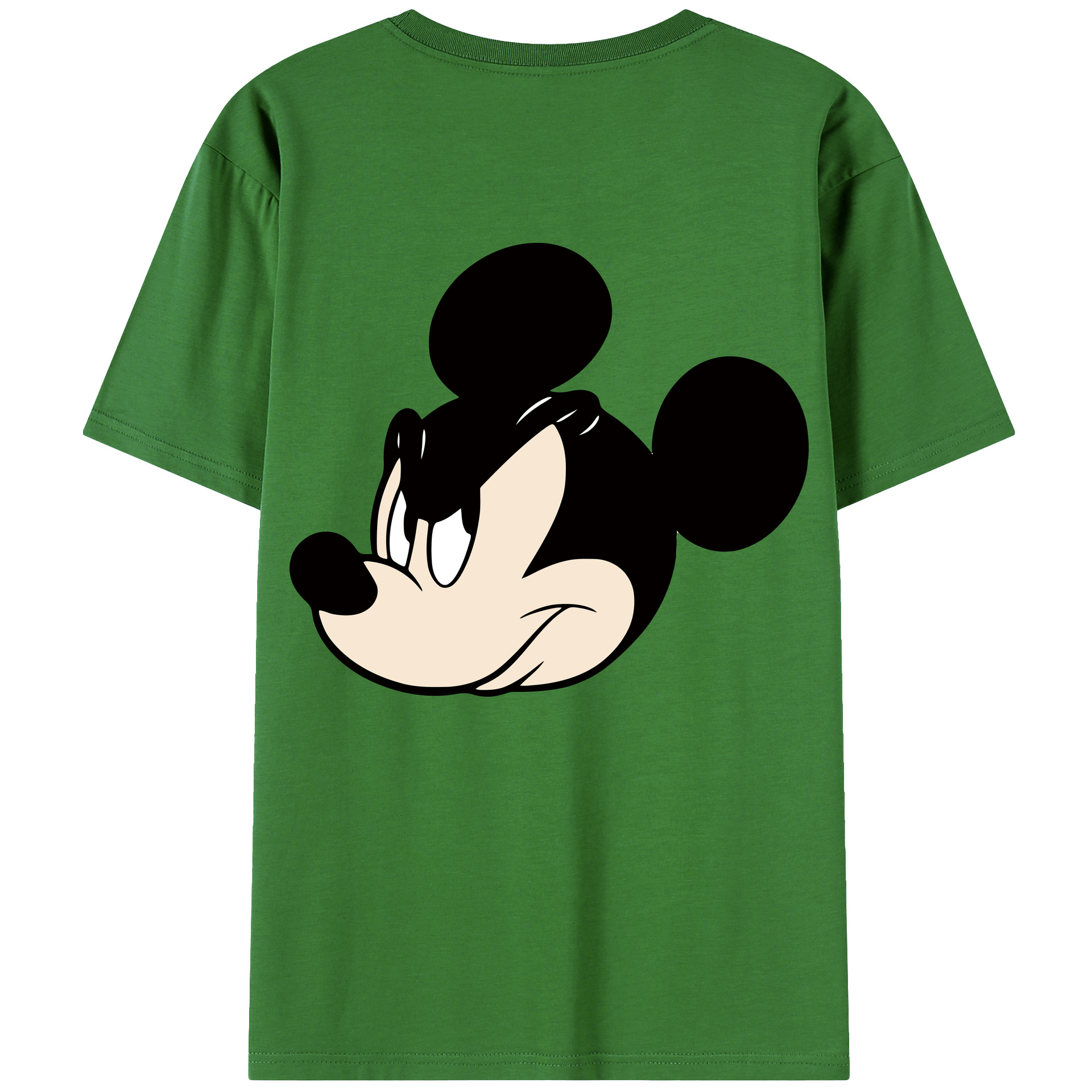 （画像用） ミッキーマウス Mickey Mouse レディース半袖Tシャツ(バックプリント)